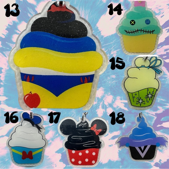Cute Cartoon Cupcake KBK Keychains - Picture 4 of 7